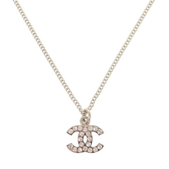 CHANEL Silver Logo Necklace - Picture 2 of 7